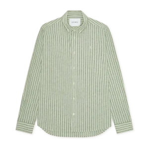 Stripe Cotton-Linen Shirt