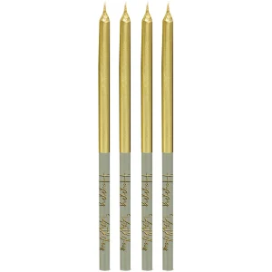 Ljus Golden Dawn 15cm - 16 stycken