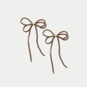 Pearl Bow Earrings