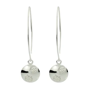 Camilla Mustikka Snöflinga örhänge lång krok