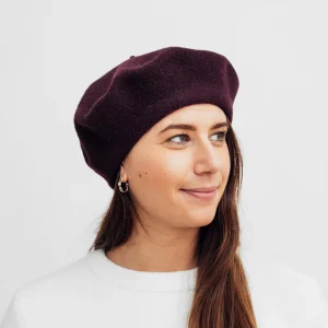 Hatthyllan Beret - Aubergine