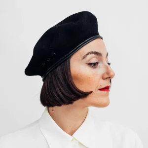 Tonak Beret Monty Wool Black