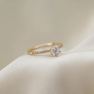 Adèle Förlovningsring med sidostenar