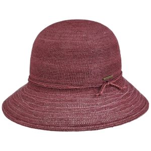 Stetson Ladies Raffia Crochet Purple