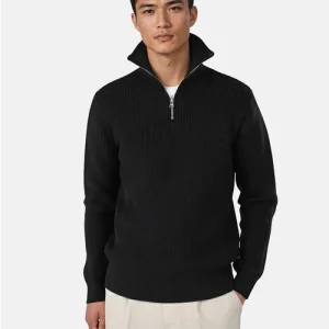 Reuben knitted half zip