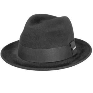 Stetson Player Woolfelt Suede Black