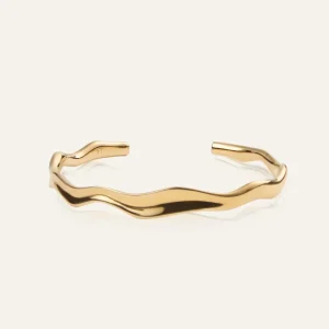 Wavy Bolded Cuff Bracelet