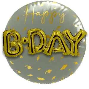 Folieballong 3D Gyllene gryning - 56 cm