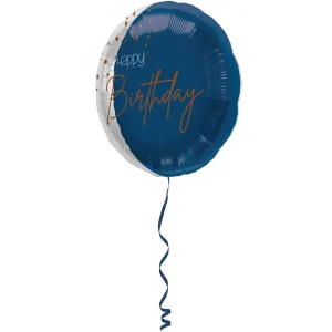Folieballong Elegant True Blue - 45cm