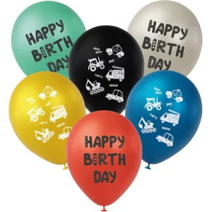 Latexballonger - Wacky Wheels - 33 cm - 6 stycken