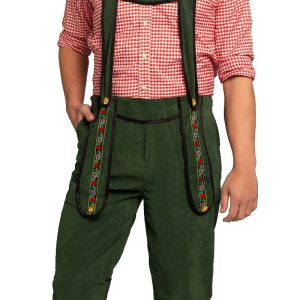 Lederhose Grön Lång med blus