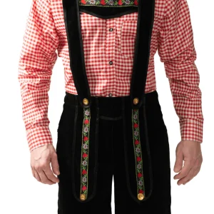 Lederhose Svart Kort Med Blus