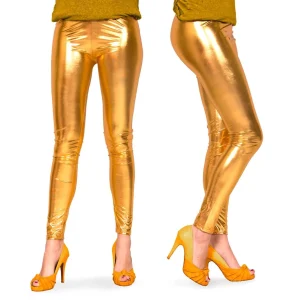 Legging metallic guld enfärgad