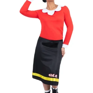 Popeye Olive Oyl Kostym Dam